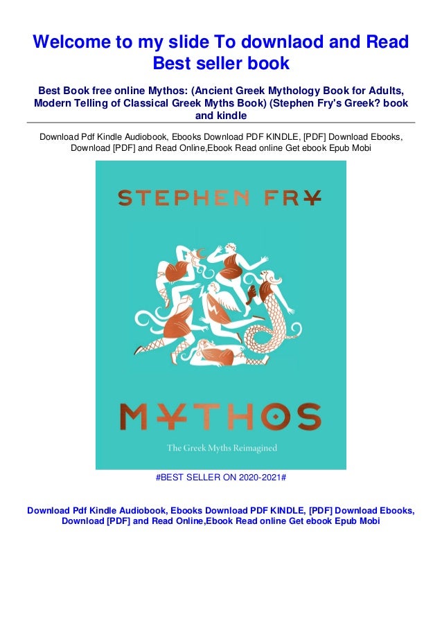 [DOWNLOAD IN !PDF (Mythos (Ancient Greek Mythology Book for Adults, Modern Telling of