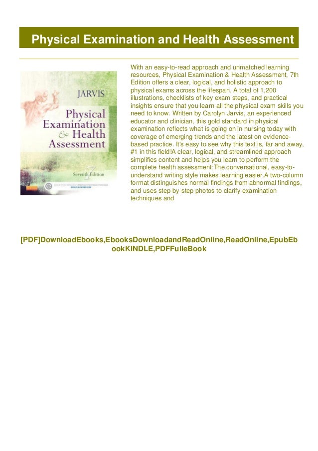 [DOWNLOAD IN >PDF (Physical Examination and Health Assessment) !BOOK]