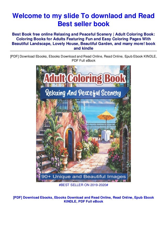 Download In Pdf Relaxing And Peaceful Scenery Adult Coloring Bo