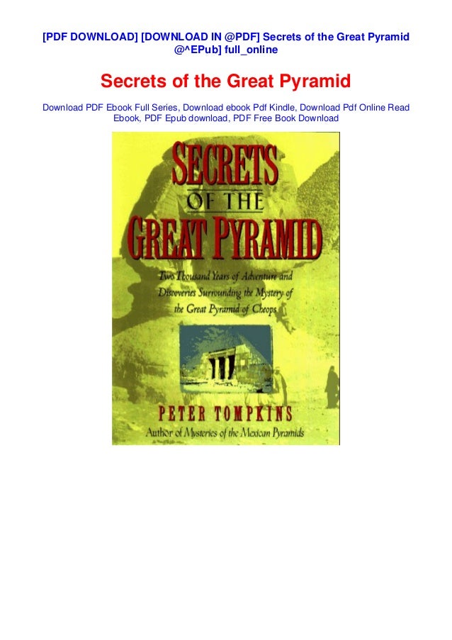 Where Are The Great Pyramids? PDF Free Download