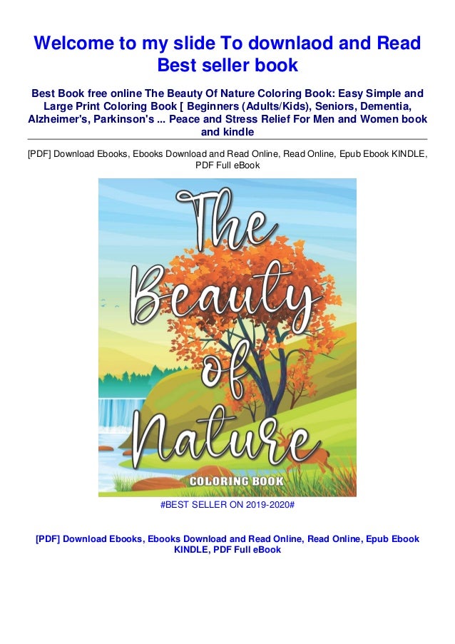Download Download In Pdf The Beauty Of Nature Coloring Book Easy Simple A