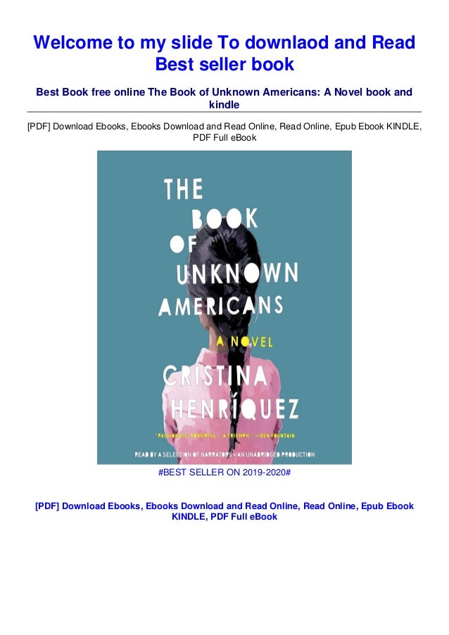The Book Of Unknown Americans PDF Free Download