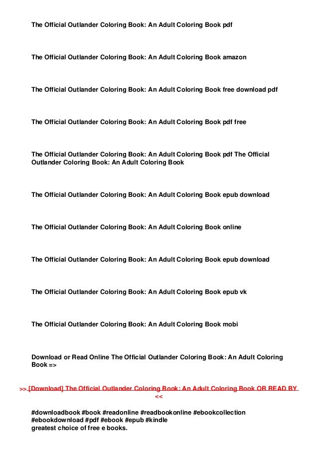 Download Download In Pdf The Official Outlander Coloring Book An Adult Co