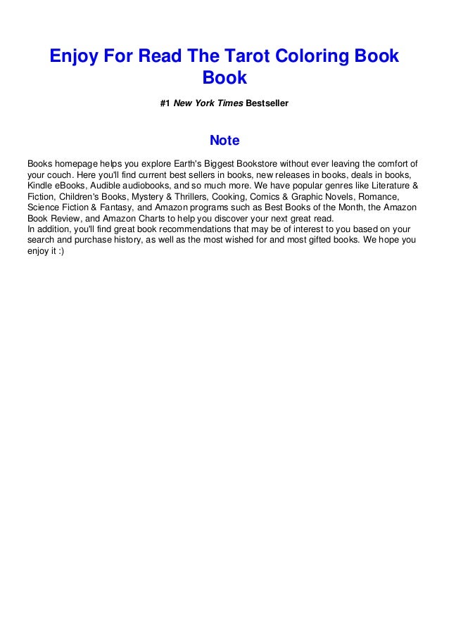 Download Download In Pdf The Tarot Coloring Book Book Read Online