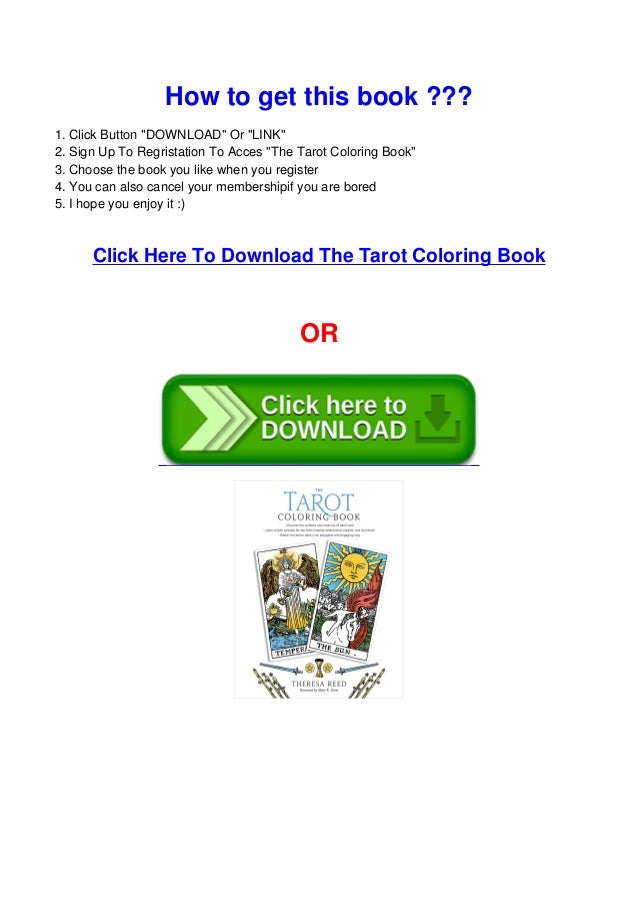 Download Download In Pdf The Tarot Coloring Book Book Read Online
