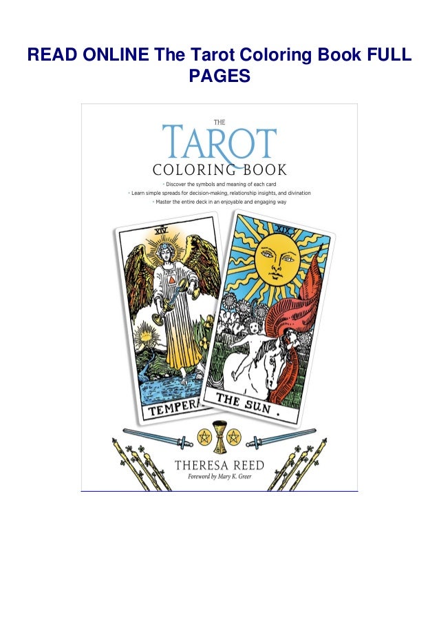 Download Download In Pdf The Tarot Coloring Book Book Read Online