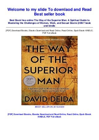 Download In Pdf The Way Of The Superior Man A Spiritual Guide To Download In Pdf The Way Of The Superior Man A Spiritual Guide To