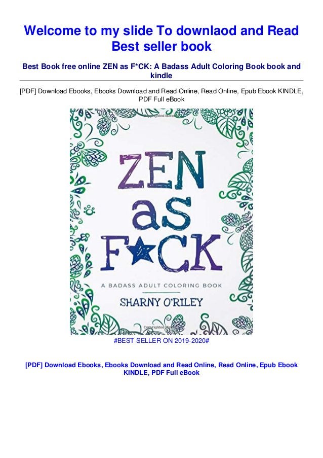 Download Download In Pdf Zen As F Ck A Badass Adult Coloring Book Epub