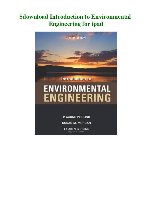 Download Introduction To Environmental Engineering For Ipad
