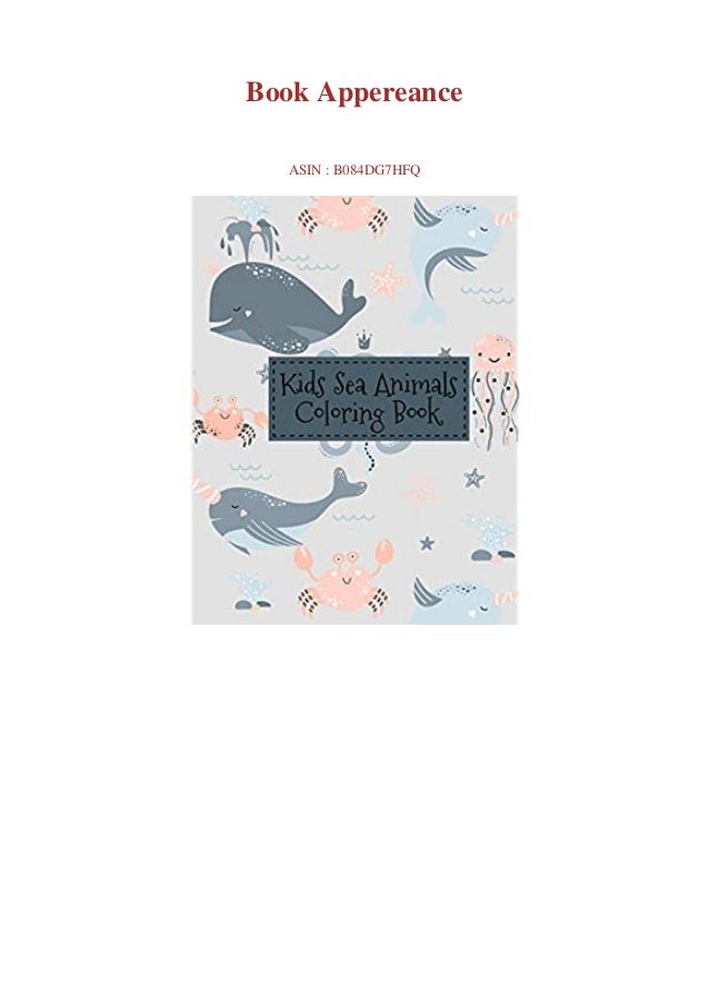Download Download Kids Sea Animals Coloring Book 50 Sea Animals Illustrations