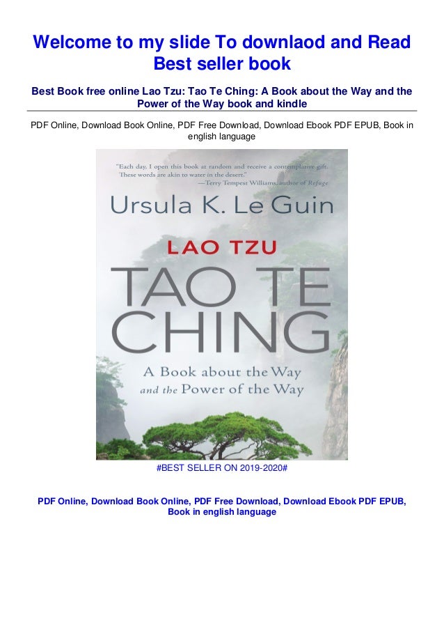 Download Lao Tzu Tao Te Ching A Book About The Way And The Power Download Lao Tzu Tao Te Ching A Book About The Way And The Power