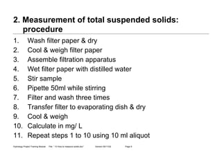 Download-manuals-water quality-wq-training-10howtomeasuresolids | PDF