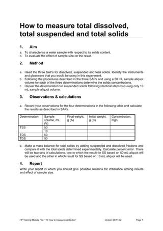 Download-manuals-water quality-wq-training-10howtomeasuresolids | PDF