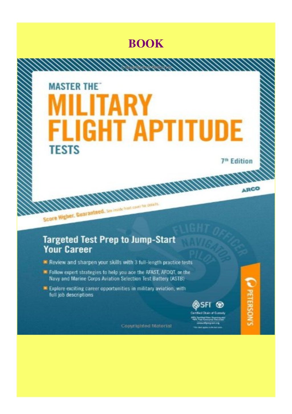 Master The Military Flight Aptitude Tests Pdf