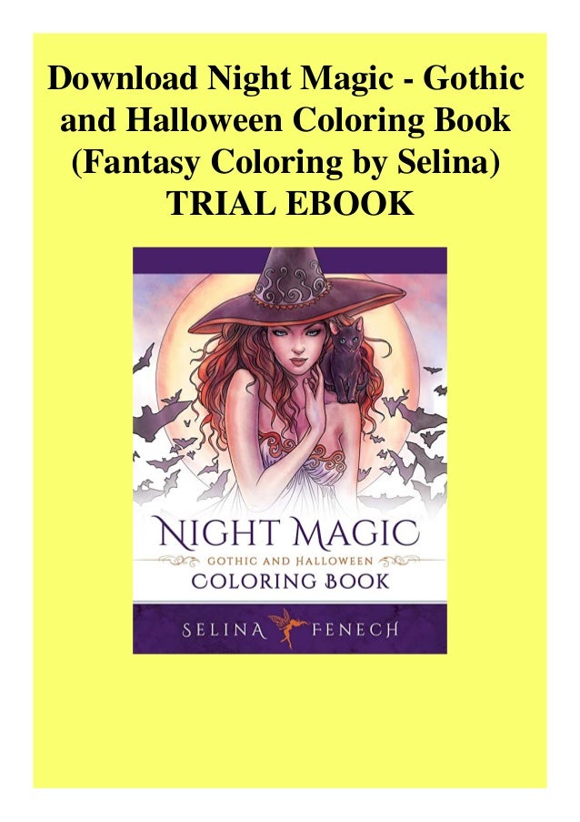 Download Night Magic Gothic And Halloween Coloring Book Fantasy Co