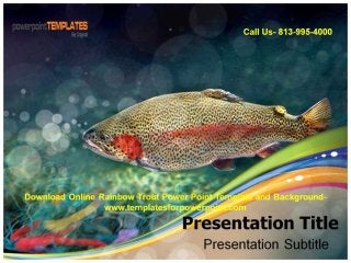 Download Online Rainbow Trout Powerpoint Template