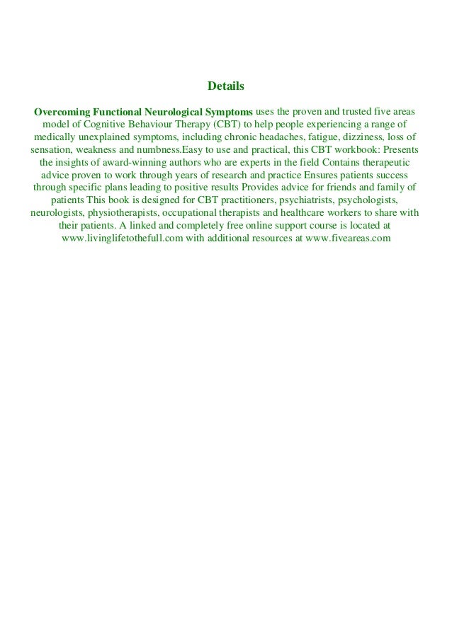 Download overcoming functional neurological symptoms a five areas