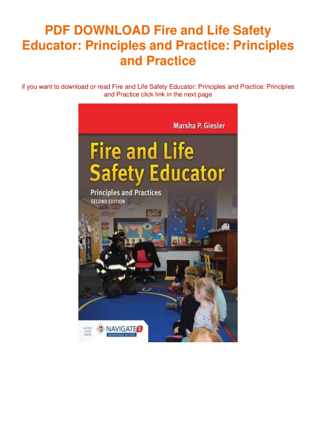 [download]_p.d.f Fire and Life Safety Educator Principles and Practice