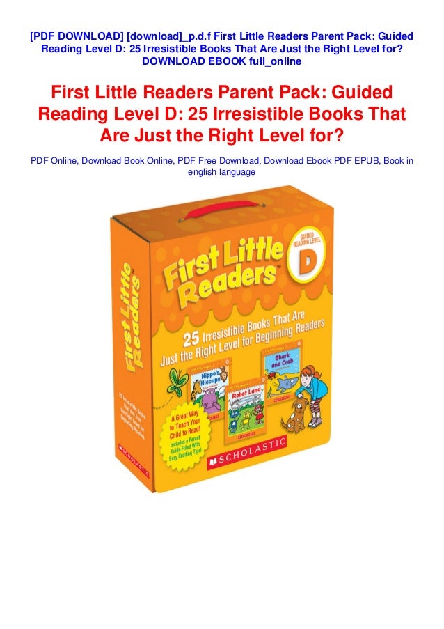 Download P D F First Little Readers Parent Pack Guided Reading Lev
