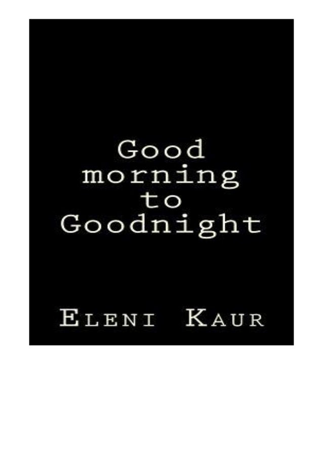 Good Morning Good Night