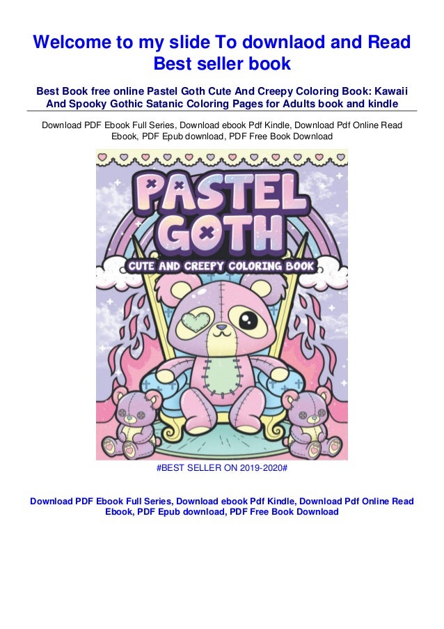 Download Download P D F Pastel Goth Cute And Creepy Coloring Book Kawaii An