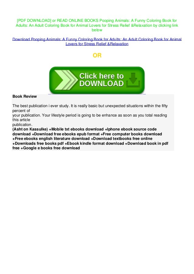 Download Download P D F Pooping Animals A Funny Coloring Book For Adults A