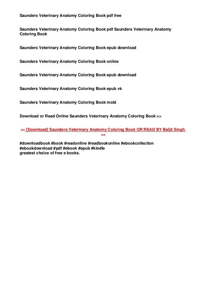 Download Download P D F Saunders Veterinary Anatomy Coloring Book Ebook Pdf