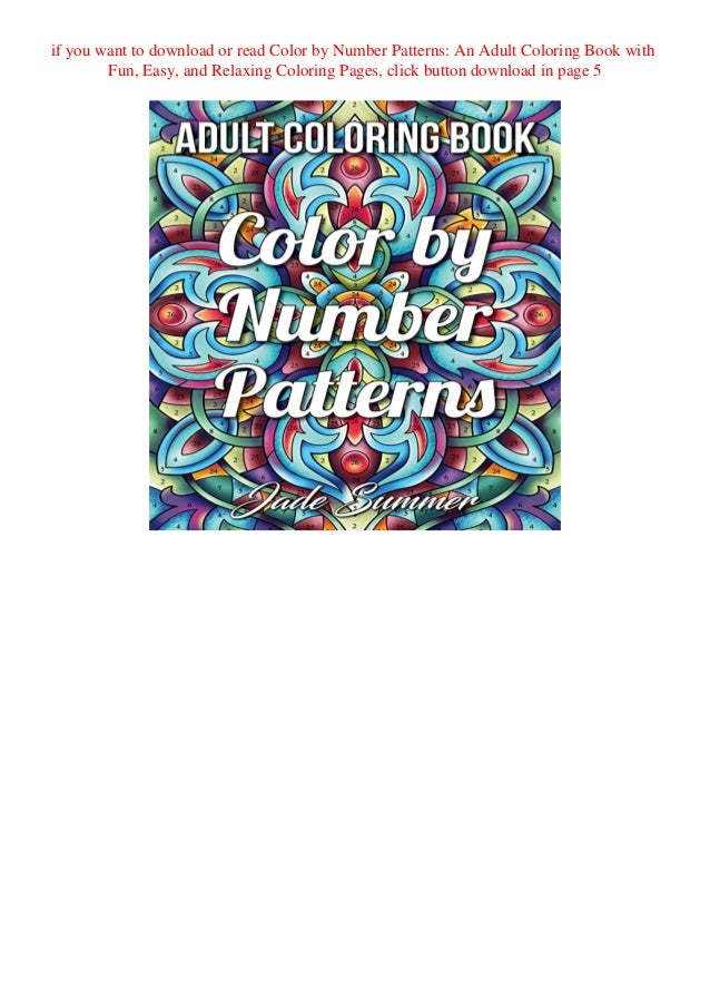 Featured image of post Pattern Coloring Pages Pdf : Free printable summer patterns pdf coloring page.