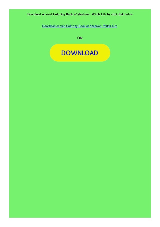 Download Download Pdf Coloring Book Of Shadows Witch Life Free Online