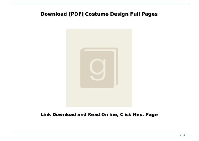 Download [PDF] Costume Design Full Pages