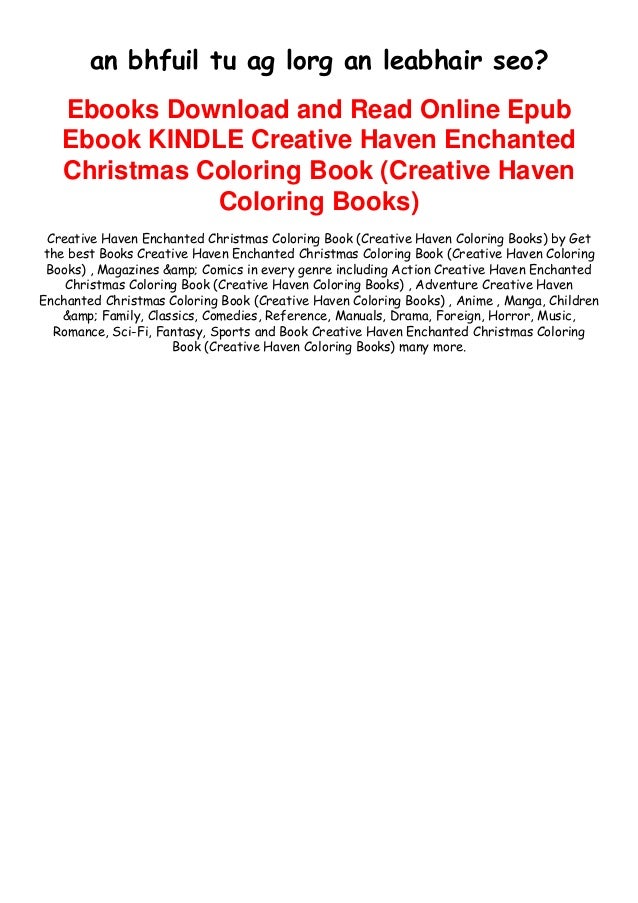 Download Download Pdf Creative Haven Enchanted Christmas Coloring Book