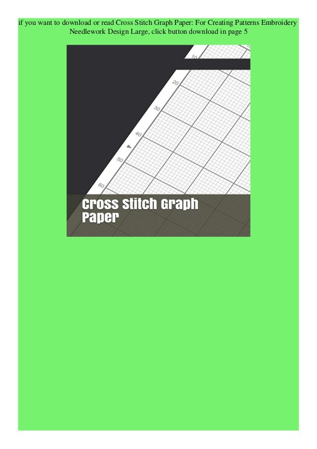 Download Pdf Cross Stitch Graph Paper For Creating Patterns Embroider