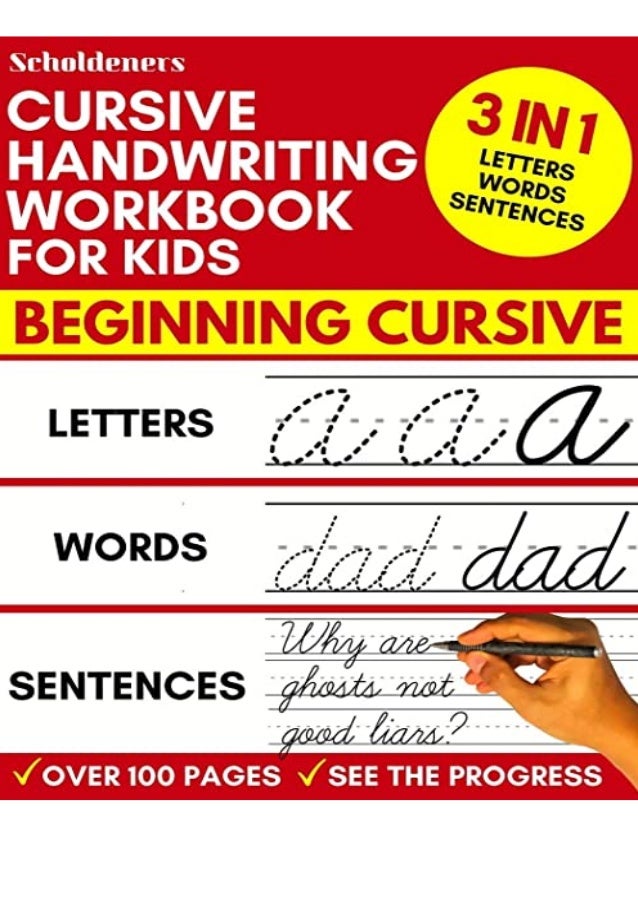 Download Pdf Cursive Handwriting Workbook For Kids 3 In 1 Writing Pr