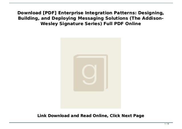 Download Pdf Enterprise Integration Patterns Designing Building