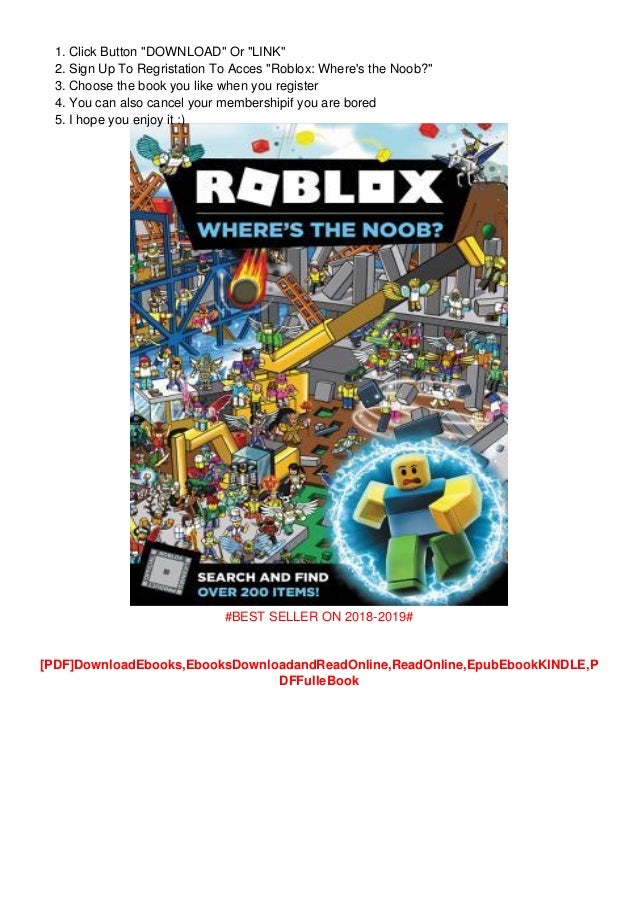 Download Pdf Epub Roblox Where S The Noob By Official Roblox - roblox sign in download