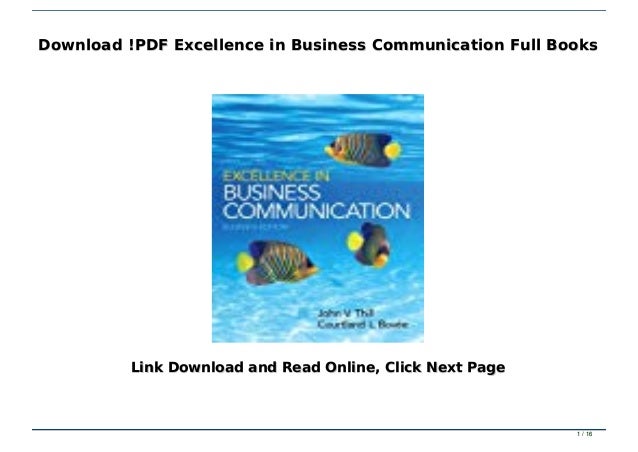 excellence in business communication 12th edition free download excellence in business communication 12th edition free download
