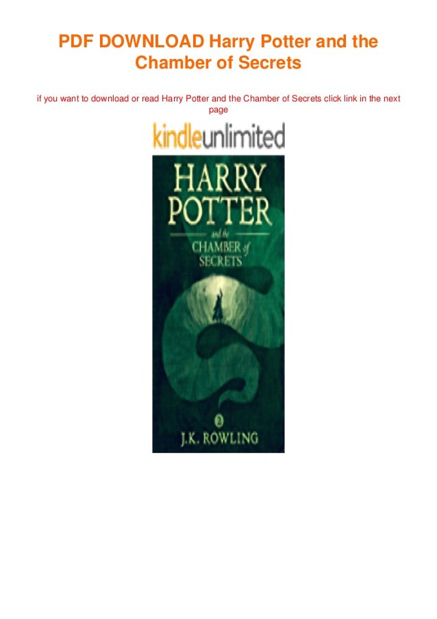Download Pdf Free Ebook Harry Potter And The Chamber Of Secrets Full