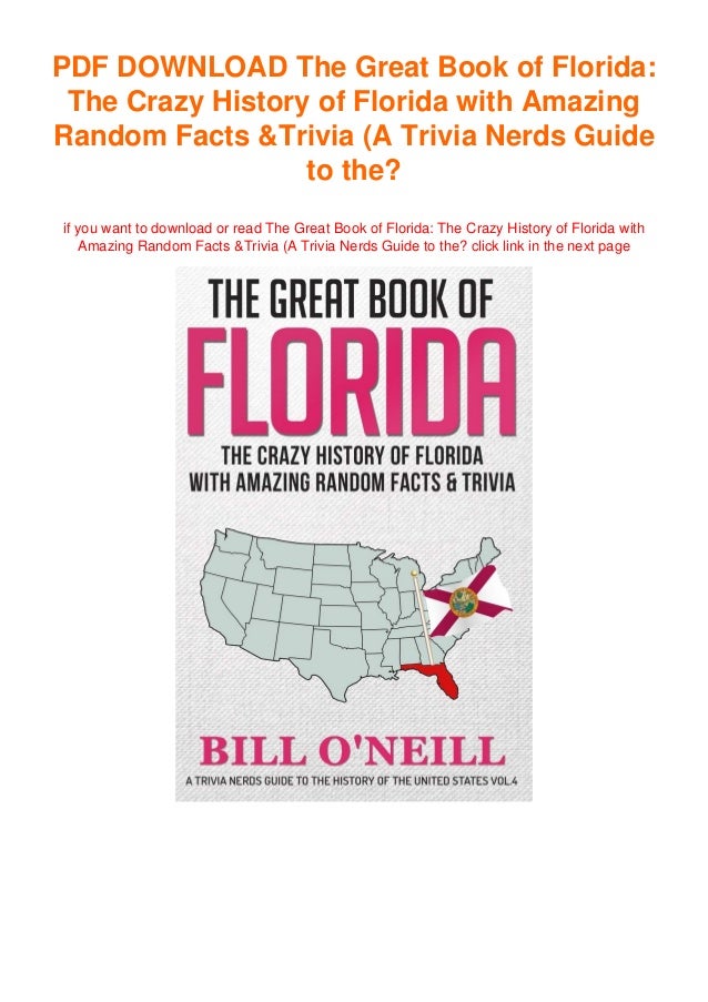 Download Pdf Free Ebook The Great Book Of Florida The Crazy History