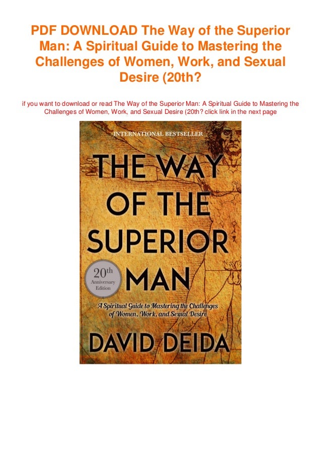 Download Pdf Free Ebook The Way Of The Superior Man A Spiritual Guid Download Pdf Free Ebook The Way Of The Superior Man A Spiritual Guid