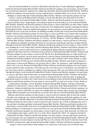 Download Pdf Fueling Male Fertility Nutrition And Lifestyle Guidance