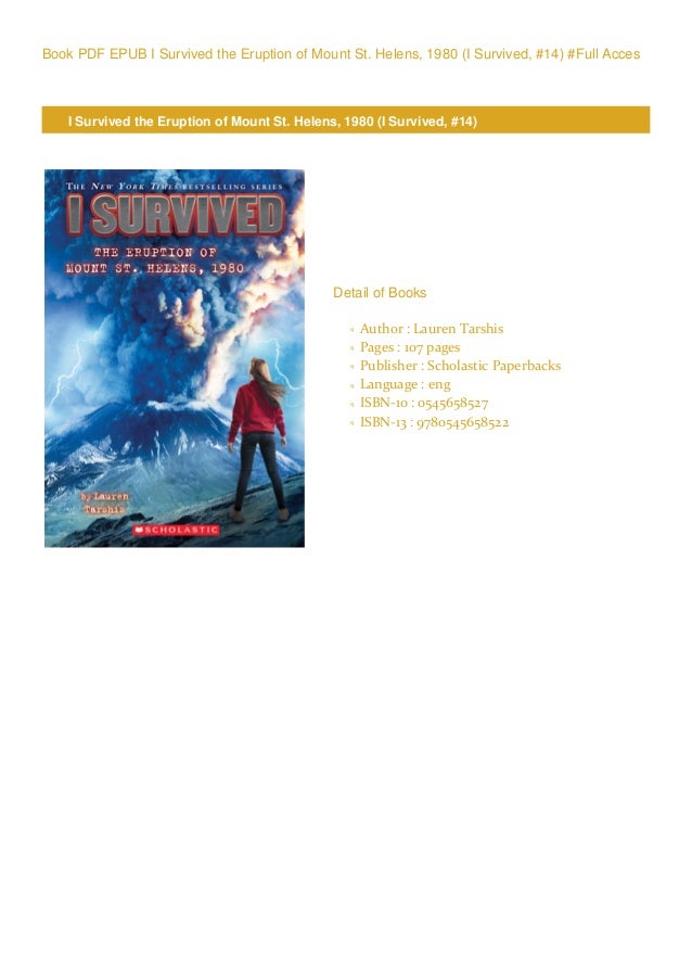 I survived the eruption of mount st. helens 1980 pdf free download free I survived the eruption of mount st. helens 1980 pdf free download free