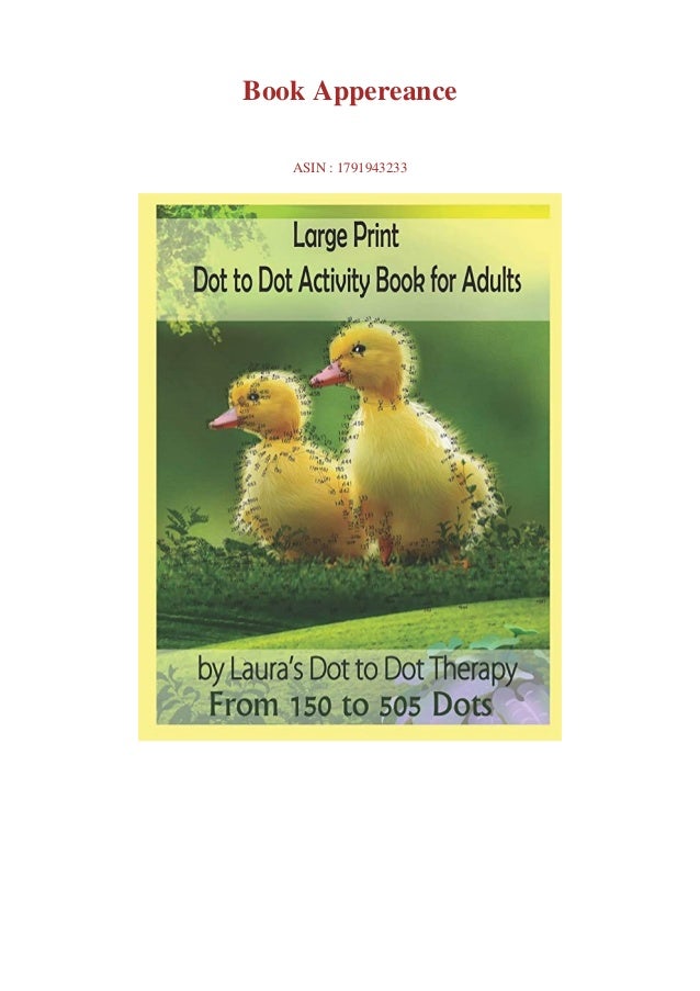 Download (PDF) Large Print Dot to Dot Activity Book For Adults From 150