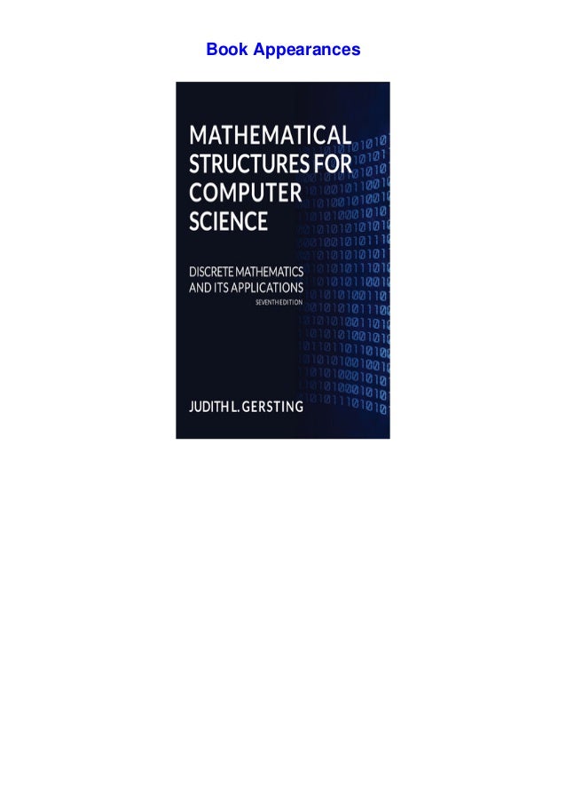Download Pdf Mathematical Structures For Puter Science Judith