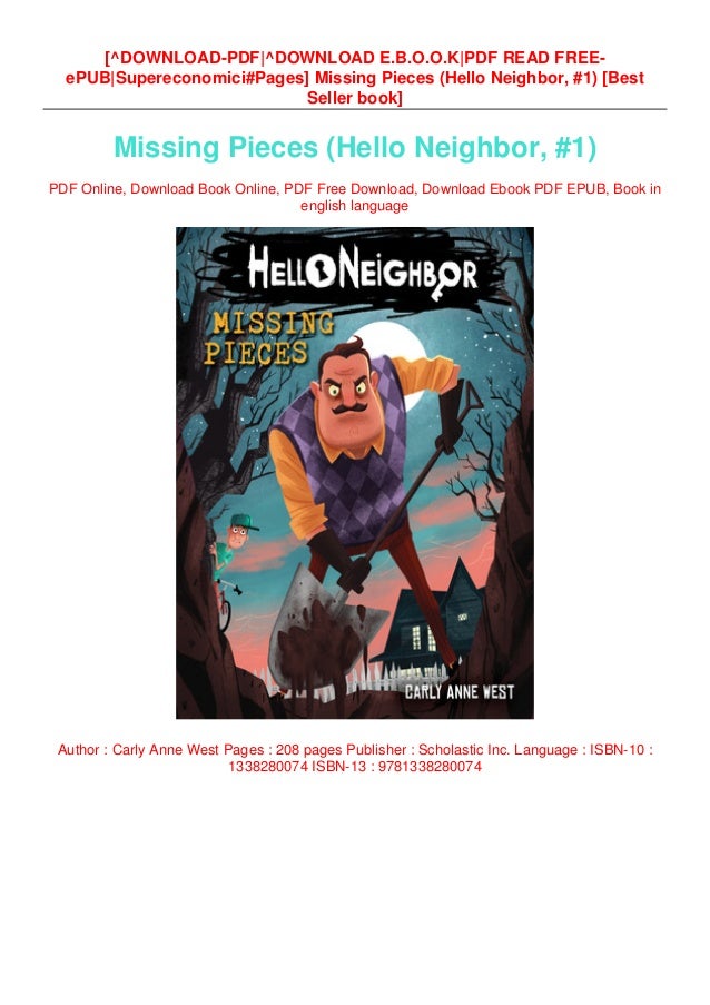 Download Pdf Missing Pieces Hello Neighbor 1 Ebook Read Onli Download Pdf Missing Pieces Hello Neighbor 1 Ebook Read Onli