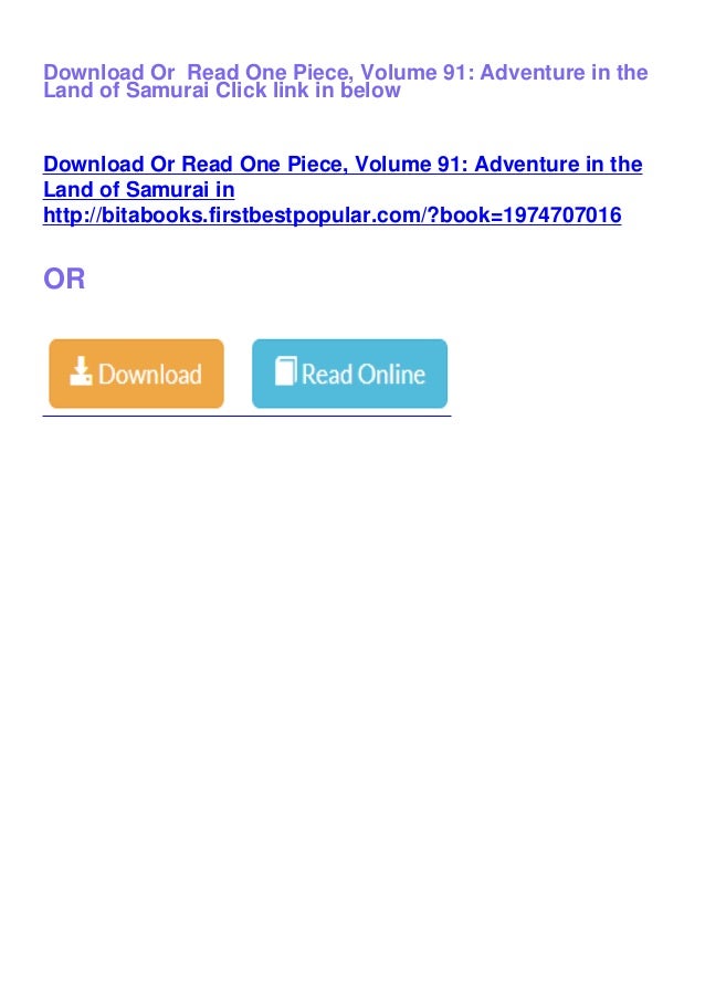 Download Pdf One Piece Volume 91 Adventure In The Land Of Samuraiby Download Pdf One Piece Volume 91 Adventure In The Land Of Samuraiby