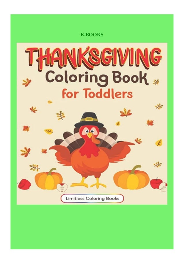 Download Download Pdf Thanksgiving Coloring Book For Toddlers Over 40 Relaxing