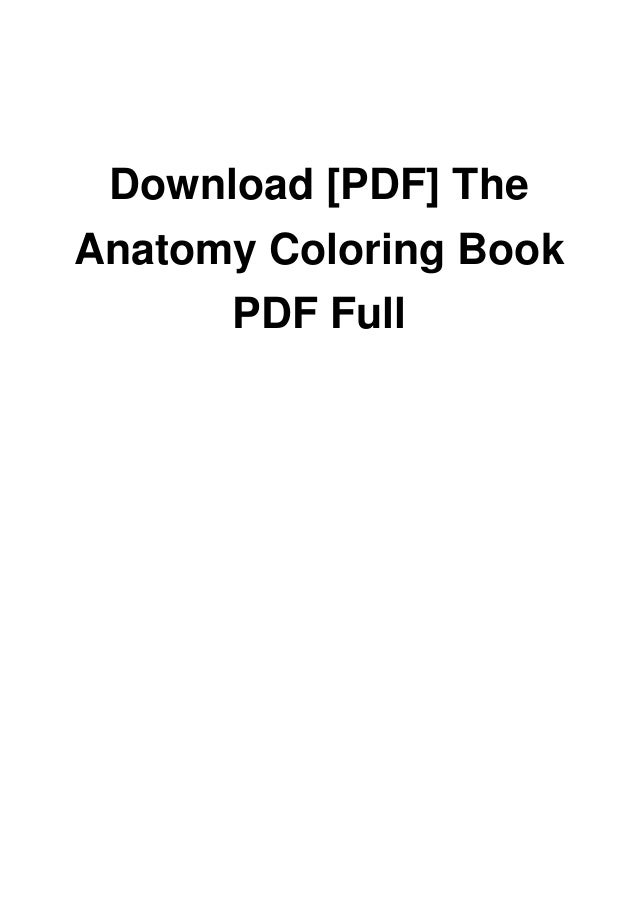 Download Download Pdf The Anatomy Coloring Book Pdf Full