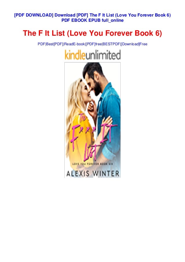 Download Pdf The F It List Love You Forever Book 6 Pdf Ebook Epub