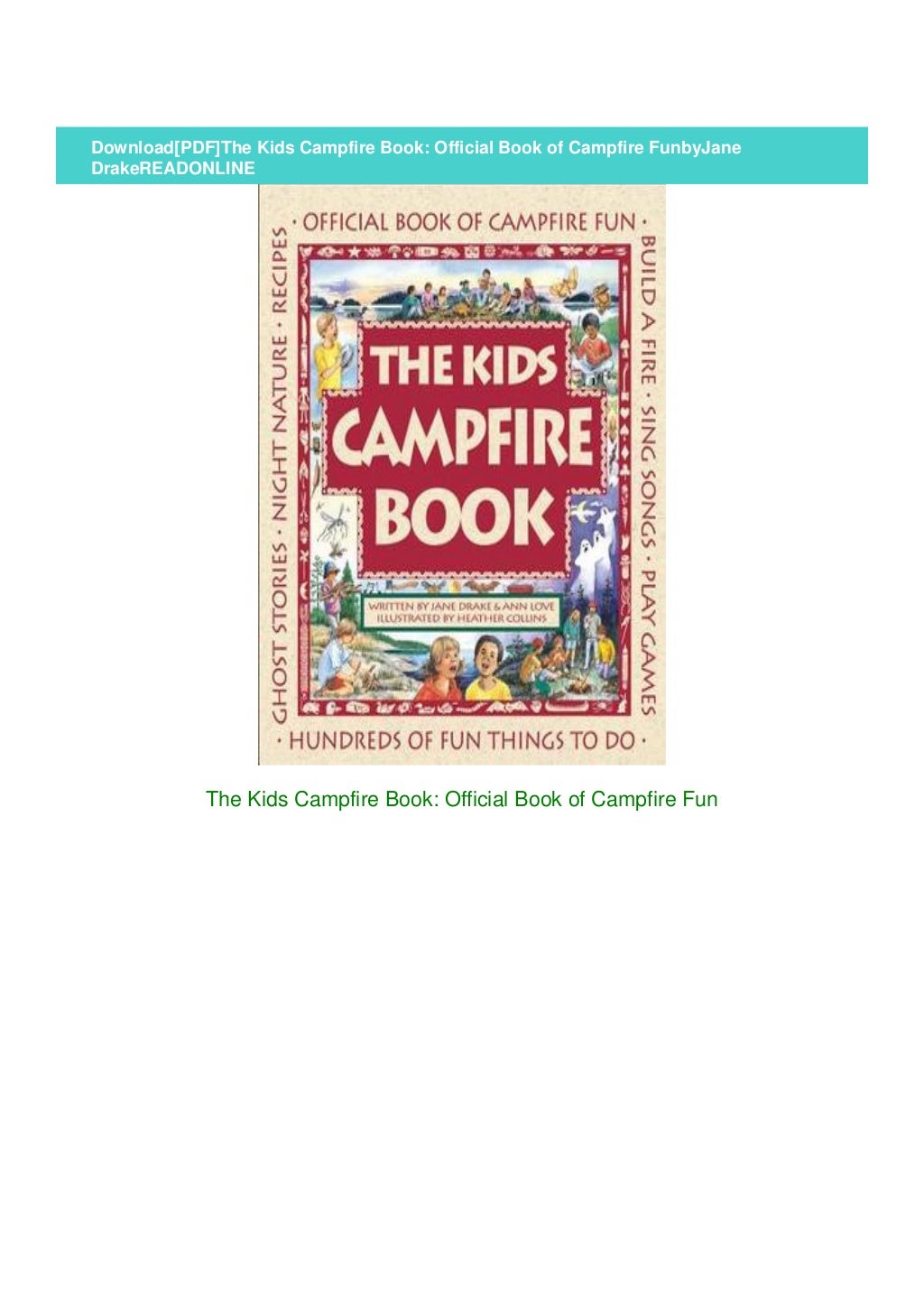 Download[PDF]The Kids Campfire Book Official Book of Campfire