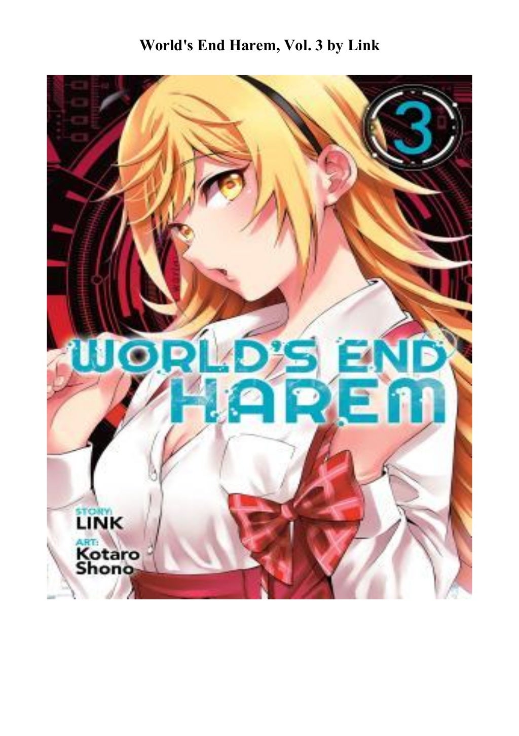 Worlds End Harem Vol 13 After World Download [PDF] World's End Harem, Vol. 3 unlimed acces book